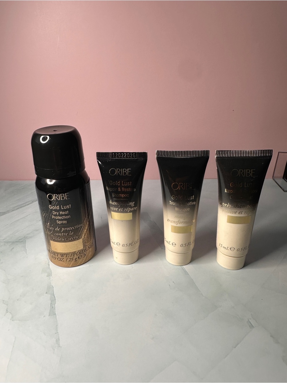 Oribe Gold Lust Travel Hair Set in Black and Cream